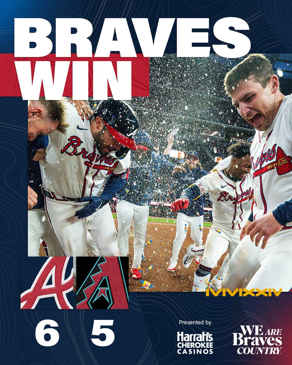 WE WALKED IT OFF FOR OUR HOME OPENER LAST YEAR, AND WE JUST DID IT AGAIN. #BravesCountry