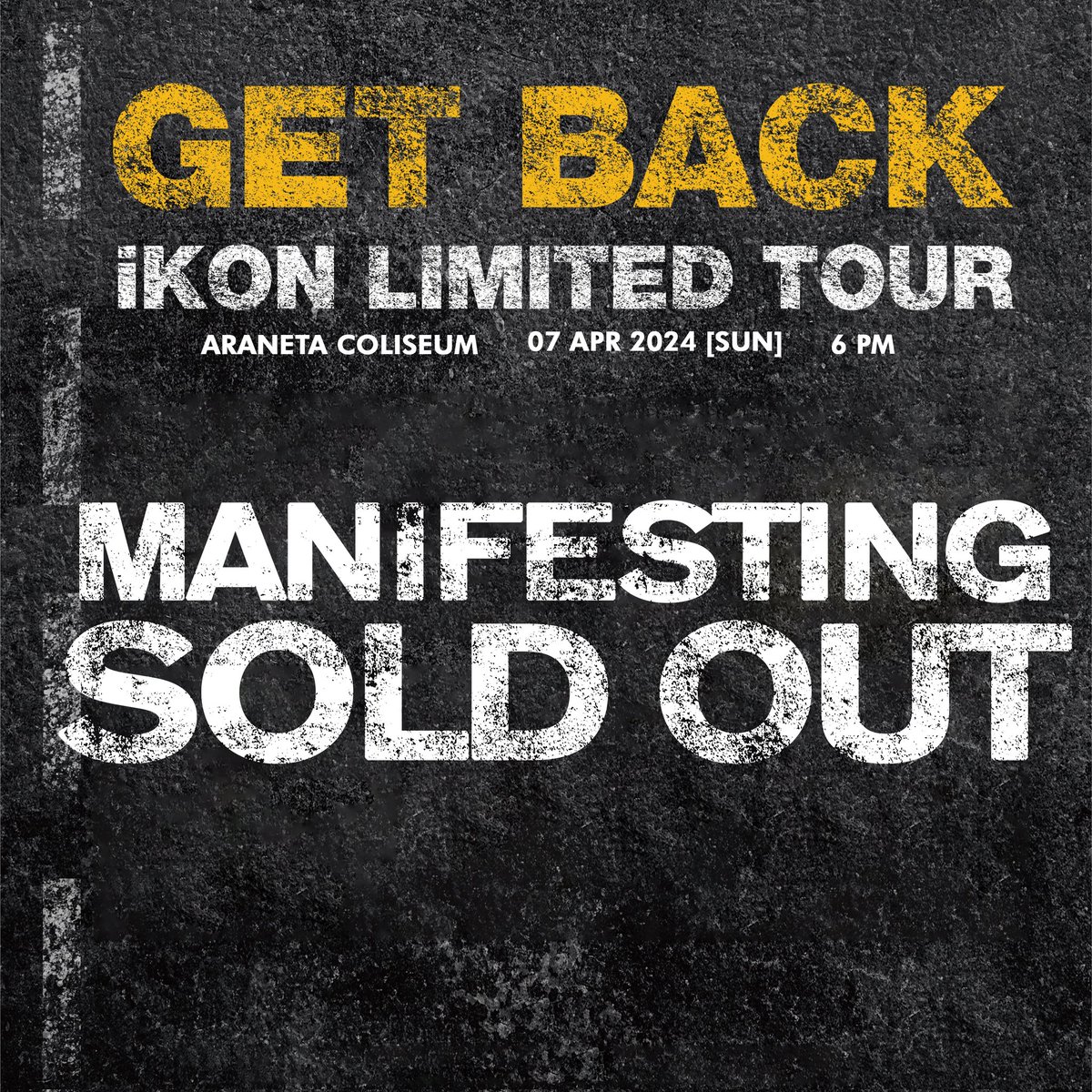 What if sold out na natin to? ✨❤️

Grab your tickets now <a href="/TicketNetPH/">TicketNet</a> 

#iKON_LIMITED_TOUR_MNL
#2024_iKON_LIMITED_TOUR_GETBACK
