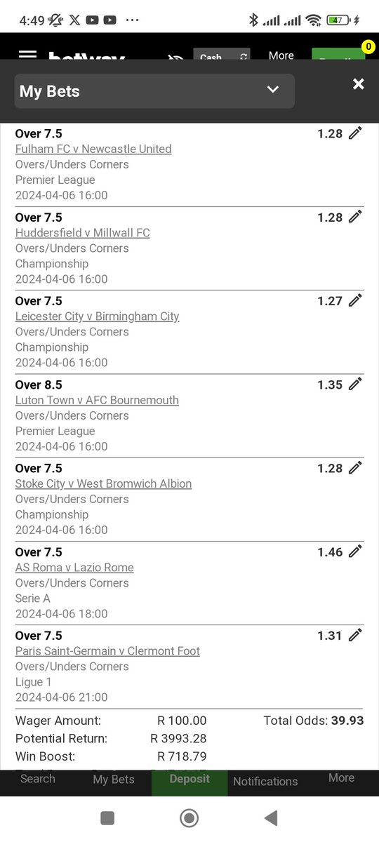 X6E94AD5E 39odds All I see is 🍏🍏🍏