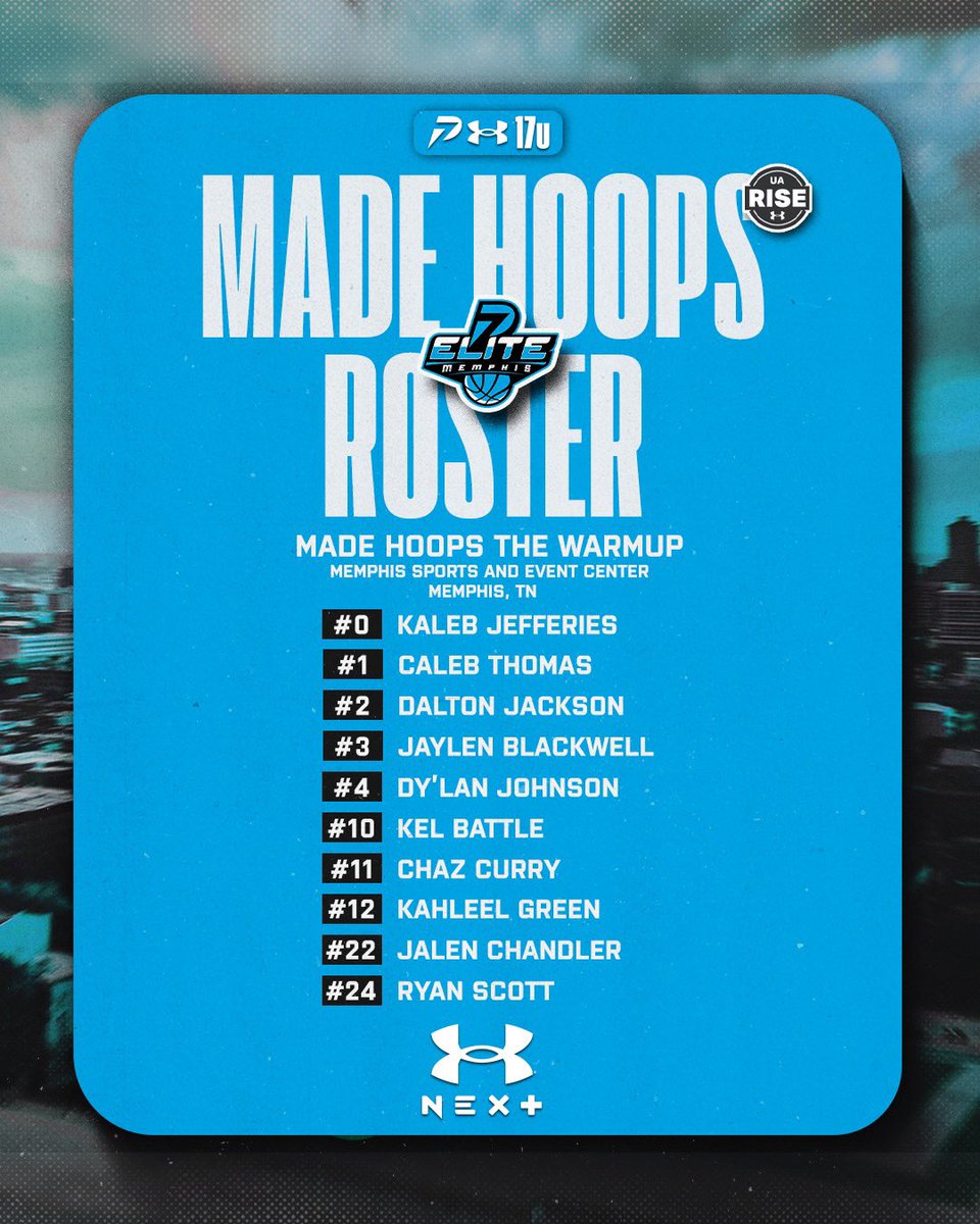 Skyler McFall (@coach_mcfall35) on Twitter photo Looking forward to a great summer with <a href="/p7sportsacademy/">P7 Sports Academy</a>! Excited to represent the city of Memphis this summer on the <a href="/RiseCircuit/">UA Rise Circuit</a>!
@MadeHoops event this weekend in Memphis!
Let’s Gooooooo! #MissionMinded Looking forward to a great summer with <a href="/p7sportsacademy/">P7 Sports Academy</a>! Excited to represent the city of Memphis this summer on the <a href="/RiseCircuit/">UA Rise Circuit</a>!
@MadeHoops event this weekend in Memphis!
Let’s Gooooooo! #MissionMinded