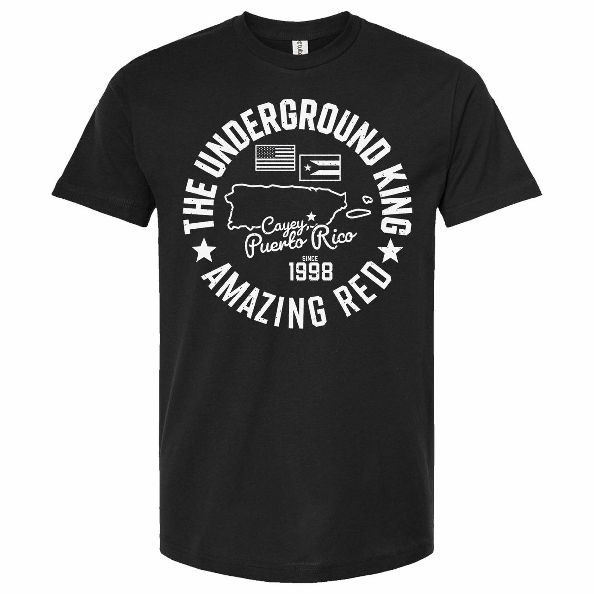 The Underground King Amazing Red returned at #REVOLVERxHOG #SHOPHOG has you covered to represent the legend now with his first ever micro brawler and latest tee! SHOPHOG.NET #HOG #HOGWrestling #prowrestling