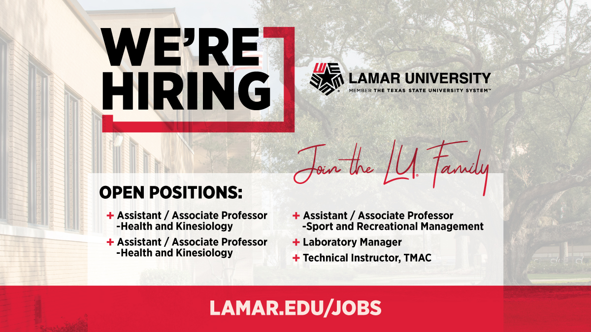 ✨WE ARE HIRING✨ For a complete list, visit lamar.edu/jobs