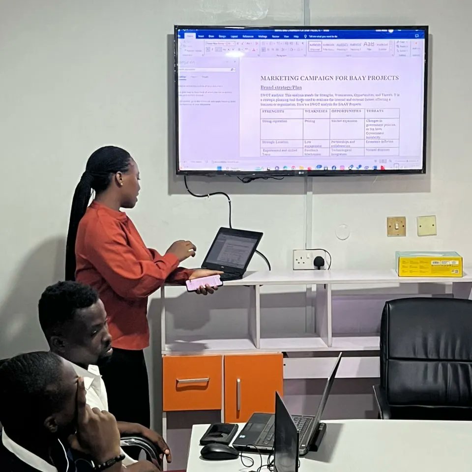 KreatengAfrica's tweet photo. Our 4-week boot camp concluded with a thrilling hackathon, where five groups showcased innovative solutions thanks to our sponsors: #Awacash, #BAAY PROJECT, #MOJOY, #David Almond Resources, and #KOS Development.
A huge thank you to our sponsors for their support all through https://t.co/wmw7R4kYFH