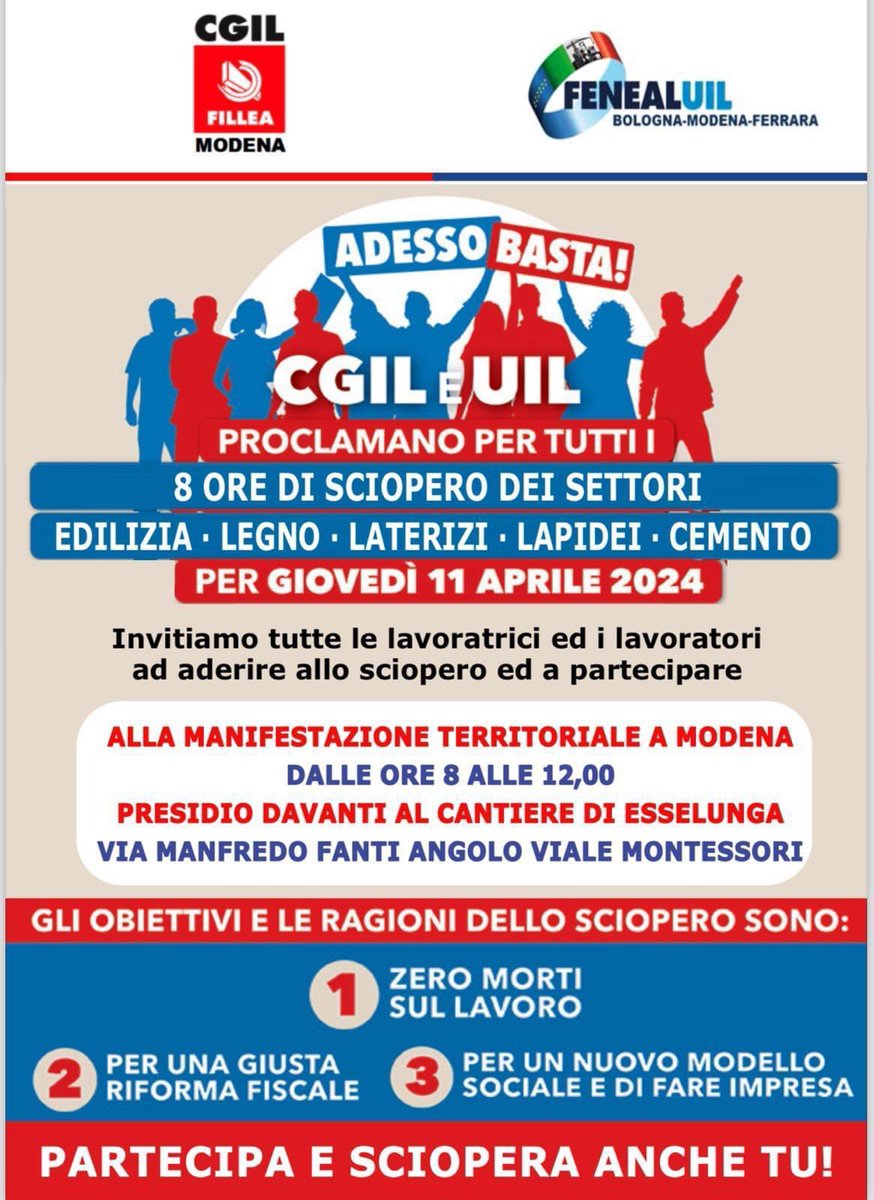 FILLEA CGIL MODENA tweet media