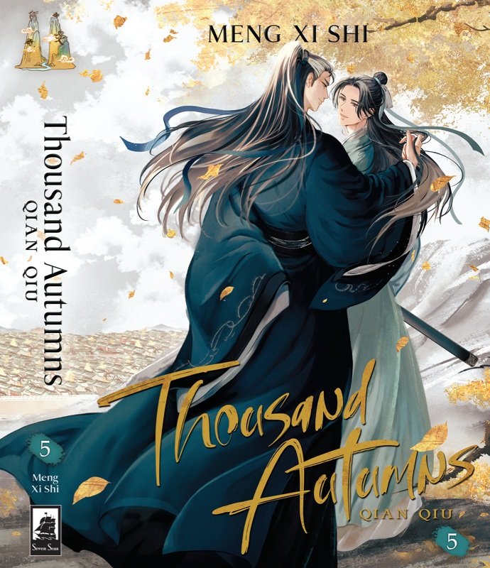 Portada del quinto y último volumen de la edición en inglés de Thousand Autumns
Esta vez Mimo volvió a hacerlo. Es preciosa 😊❤️
#ThousandAutumns #千秋 #QianQiu #YanWushi #ShenQiao #YanShen