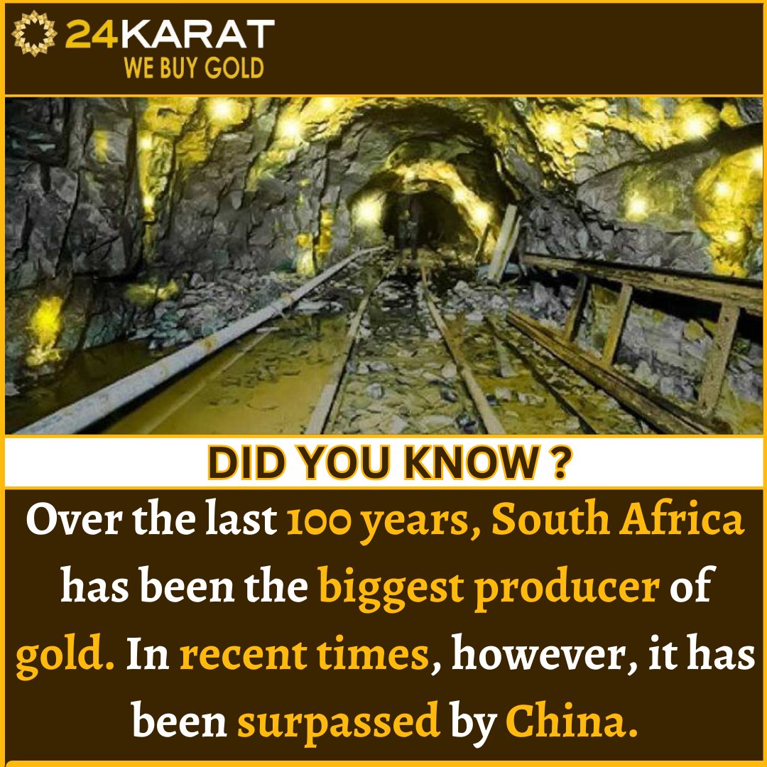 Over the last 100 years, South Africa has been the biggest producer of gold. In recent times, however, it has been surpassed by China.

#gold #goldjewellery #goldmine #southafrica #southafrican #China #chinamarket #chinatown #chinagold #sellgold #24karatwebuygold