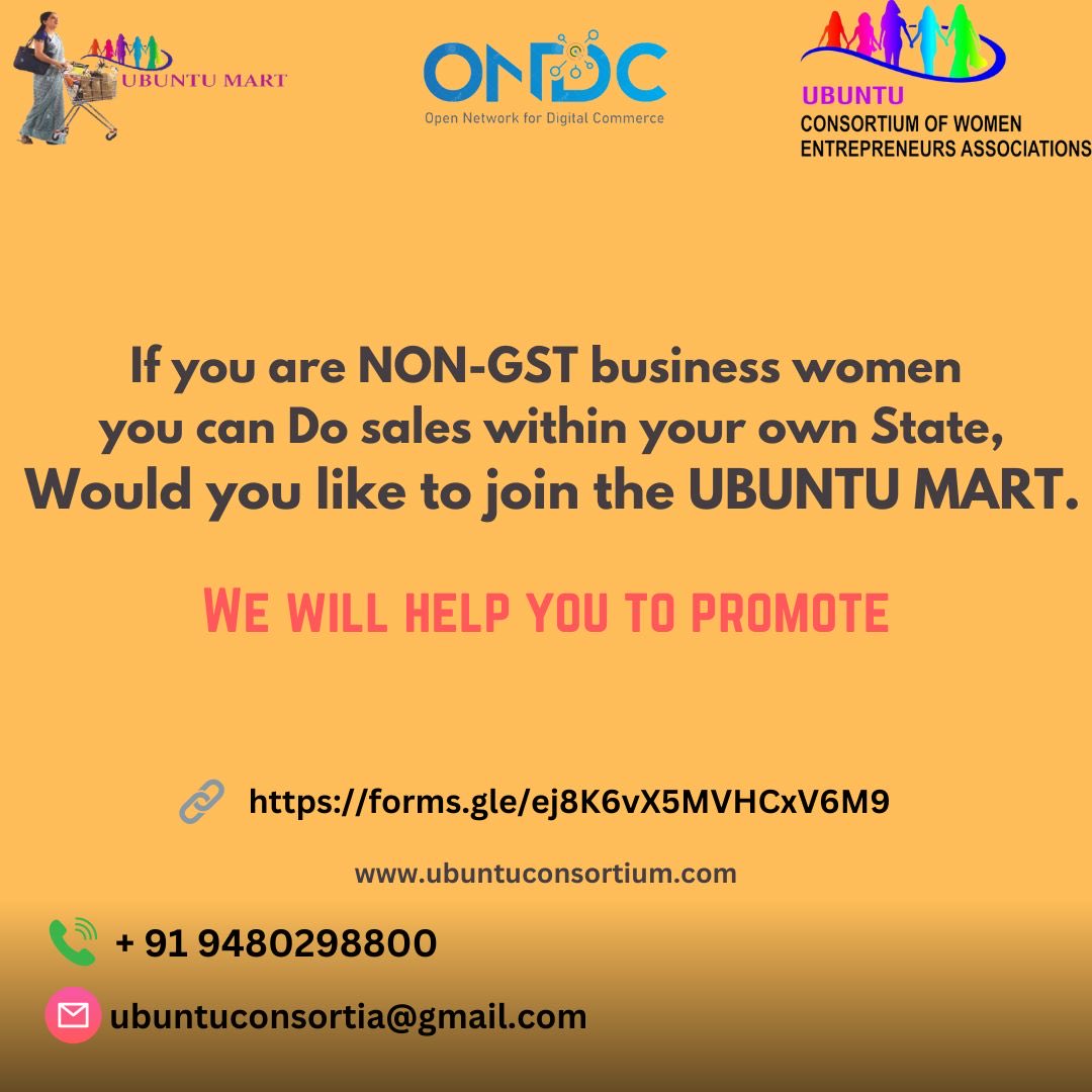 You can sell your products online thro ONDC Network within your state if you do not pay GST. We help you to market your products. Pl register at once..