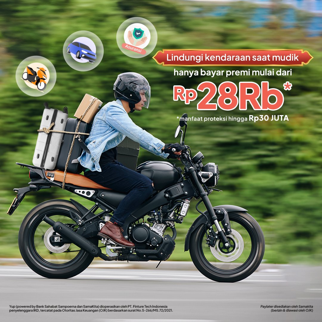 thinkyup_id's tweet image. Mudik pakai kendaraan pribadi, jangan lupa di proteksi yaa! Beli asuransi kendaraan mobil atau motor kamu sekarang di aplikasi Yup, bisa bebas bayar nanti 40 hari bunga 0% lohhhh

cek selengkapnya: yupindonesia.com/blog/asuransi-…

#Yup #AggregatorForBetterPaylater #Asuransi