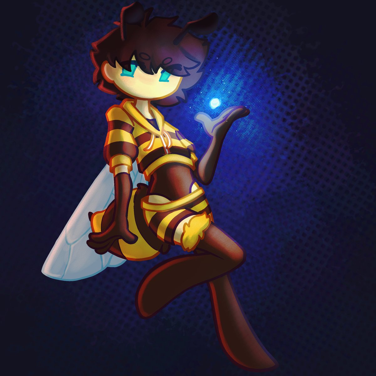 CrypticBomb's tweet photo. The Moth and the bee

(The bee is @TheMessyCanvas's neat character)
#art #digitalart #characterart #ocart #oc https://t.co/98ToKE3iMS
