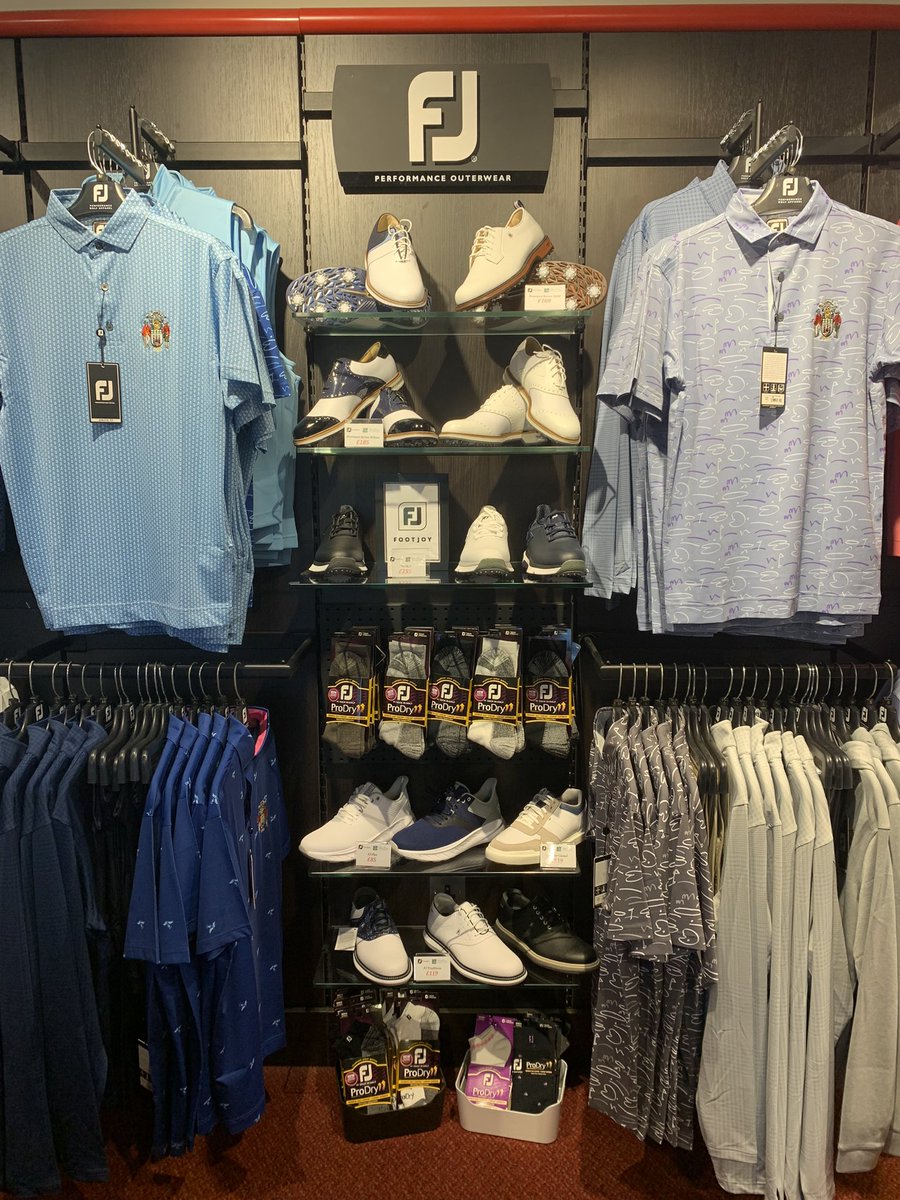 Thanks to Ricky Gray for all his time and effort yesterday setting out shop up. We had a go at it last week but his keen eye for detail just makes a huge difference. FootJoy .