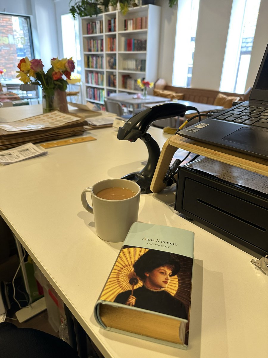 All jobs done in the shop this Saturday morning so squeezing in the start of this chunky book before the Saturday rush. Have been reading a lot of proofs - some fab historical fiction - but nice to get back to my period. Those scythes won’t swing themselves Levin!