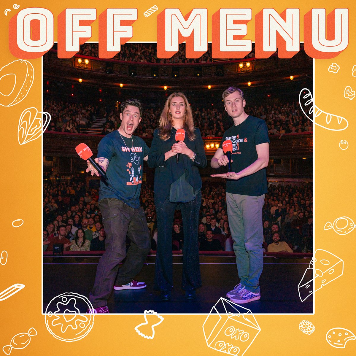 New episode of... 🧞‍♂️🍽 Off Menu 🍽🧞‍♂️ with Ed Gamble and James Acaster and special guest... Jessica Knappett! Live in London 🍽️ Apple: apple.co/4aKQqJ0 🍽️ Spotify: open.spotify.com/episode/4ACITr…