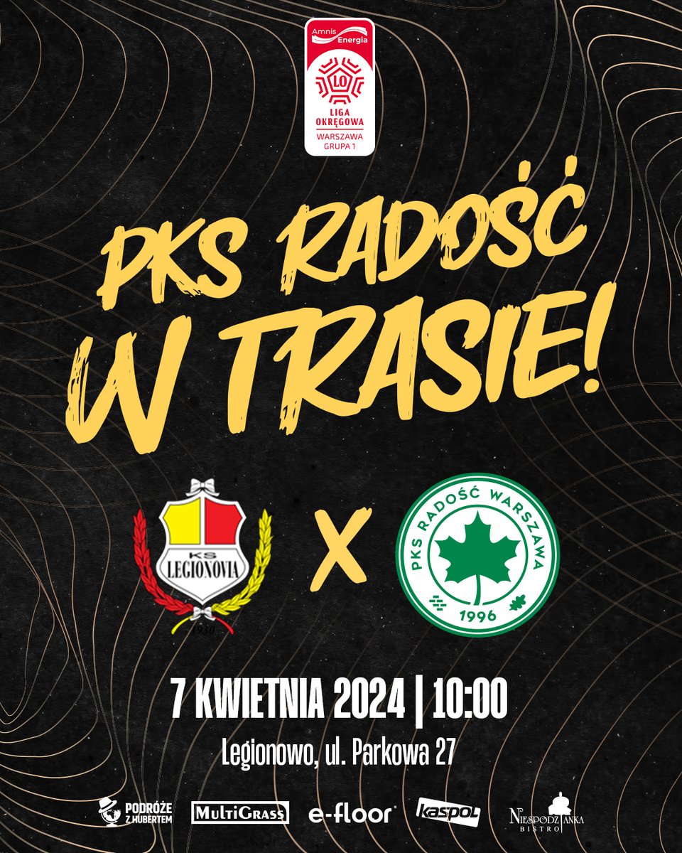 pks_radosc's tweet photo. @mazowieckizpn - #AmnisEnergia LO, gr. W-wa 1 - 19. kolejka                

🆚 @KS_Legionovia II
📅 Niedziela (07.04)
🏟️ Legionowo, ul. Parkowa 27  
⏰ g. 10:00 
💻 (@regiowyniki): https://t.co/rFP5eohCRz

#ŁączyNasRadość https://t.co/LIRzetWNVf