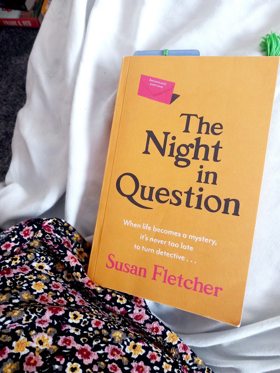 Morning lovelies off to a bbq this afternoon, but first, a couple of hours reading and I'm going in! Excited to meet Florrie! ☺️😍 #BookTwitter #CurrentlyReading #TheNightInQuestion