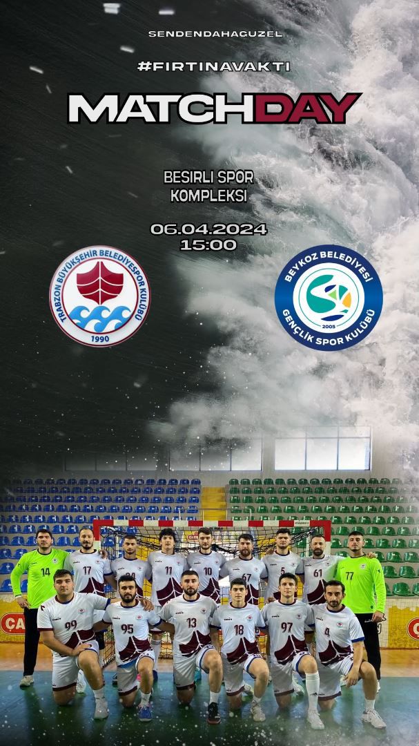Bekliyoruz Efendim.. 

📅 6 Nisan 2024 Bugün
⏰ 15.00
🏟Beşirli Spor Kompleksi
<a href="/TrabzonBelTr/">Trabzon Büyükşehir Belediyesi</a>&amp;@Beykoz_Bld
#TrabzondaYenidenHentbol

<a href="/GSB_Trabzon/">Trabzon Gençlik ve Spor İl Müdürlüğü</a> <a href="/lokmanaricioglu/">Lokman ARICIOĞLU 🇹🇷🇹🇷🇹🇷</a>