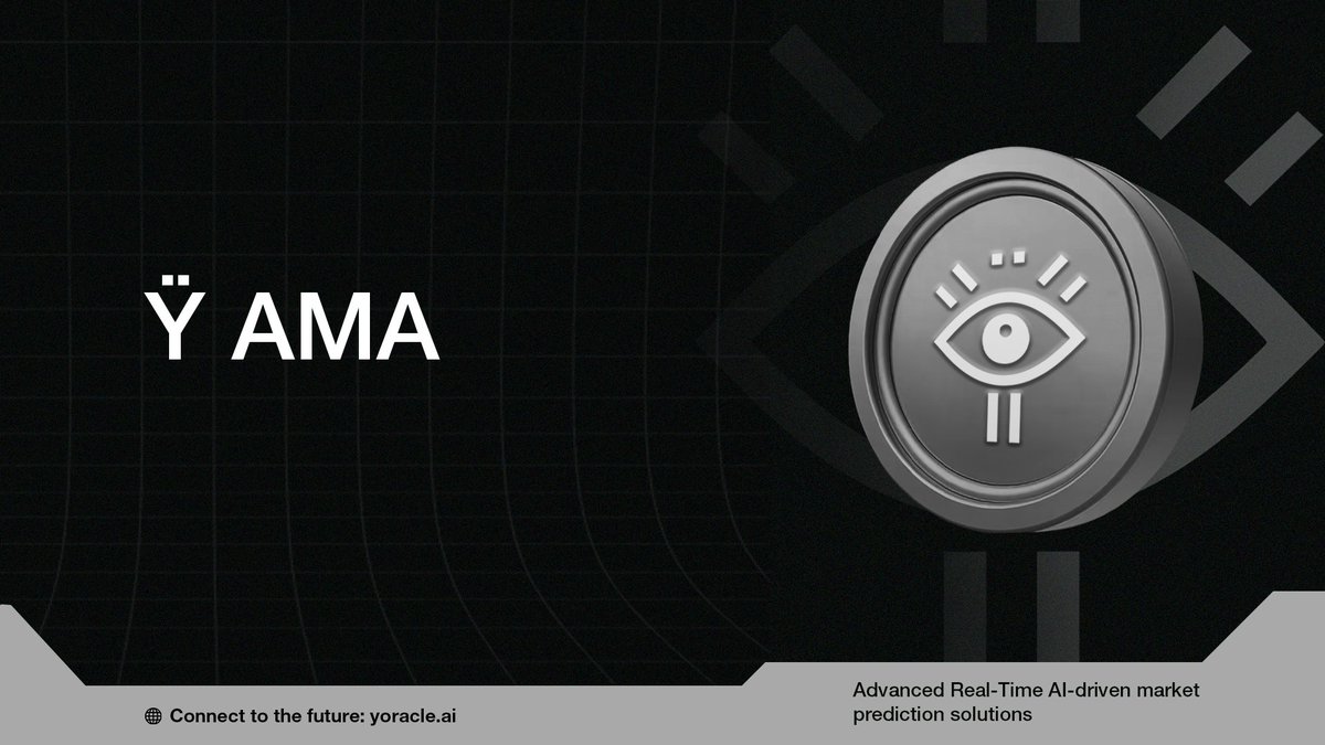Join us for our first AMA on Wednesday, April 10th.

This AMA will serve as a platform to discuss all things Ÿ with focus on

- Oracle progress

- Roadmap
- SLP

- ŸPA and more.

#Ÿ $YAI

1/