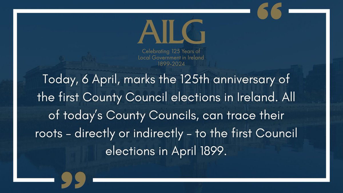 🎉Celebrating 125 Years of County Council Elections in Ireland. Today marks 125 years since Irish people first elected #Councillors to shape #localdemocracy. County Councils paved the way for democratic practices in Irish life twenty years before Dáil Éireann & the Seanad.