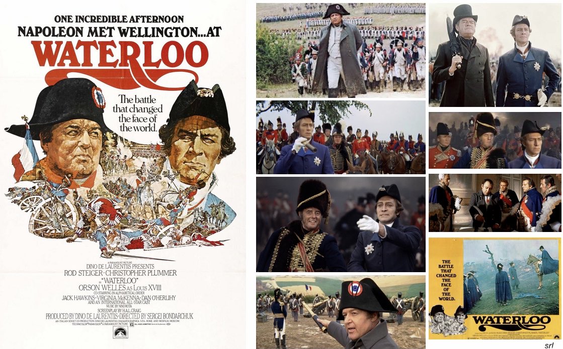 10:20am TODAY on #GreatAction

The 1970 #War film🎥 “Waterloo” directed by #SergeiBondarchuk from a screenplay co-written with #VittorioBonicelli & #HALCraig (who wrote the story)

🌟#RodSteiger #ChristopherPlummer #OrsonWelles #JackHawkins #VirginiaMcKenna