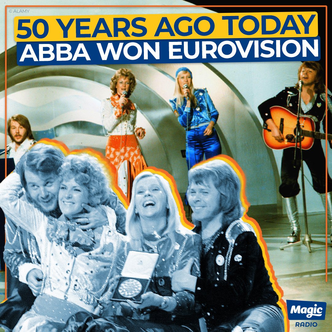 It's been half a century since ABBA made Eurovision history with 'Waterloo' 💙🎶