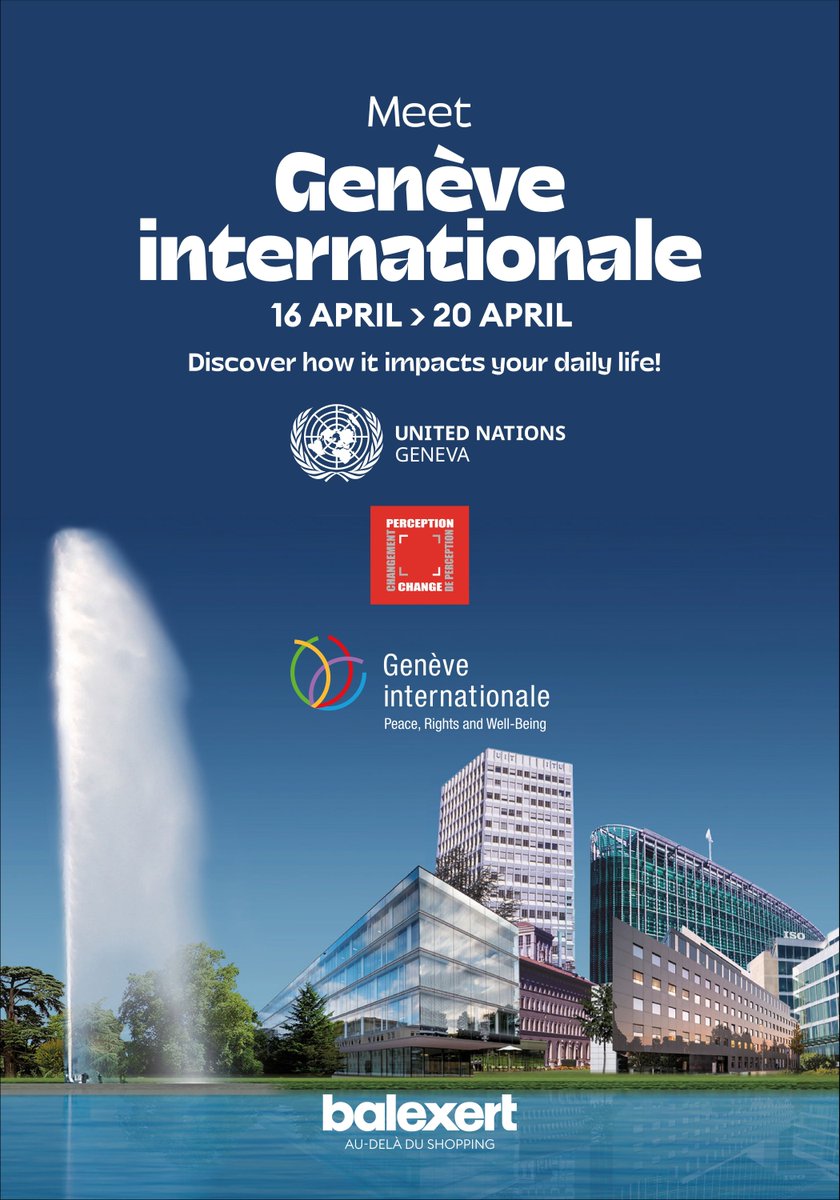 Ten days to go!

From 16 to 20 April, be part of the conversation at #OpenHouseBalexert.
Discover the impactful work of 16 @UN and other international organizations in Geneva, bringing global initiatives closer to you. #UNatBalexert buff.ly/3U2sYBx