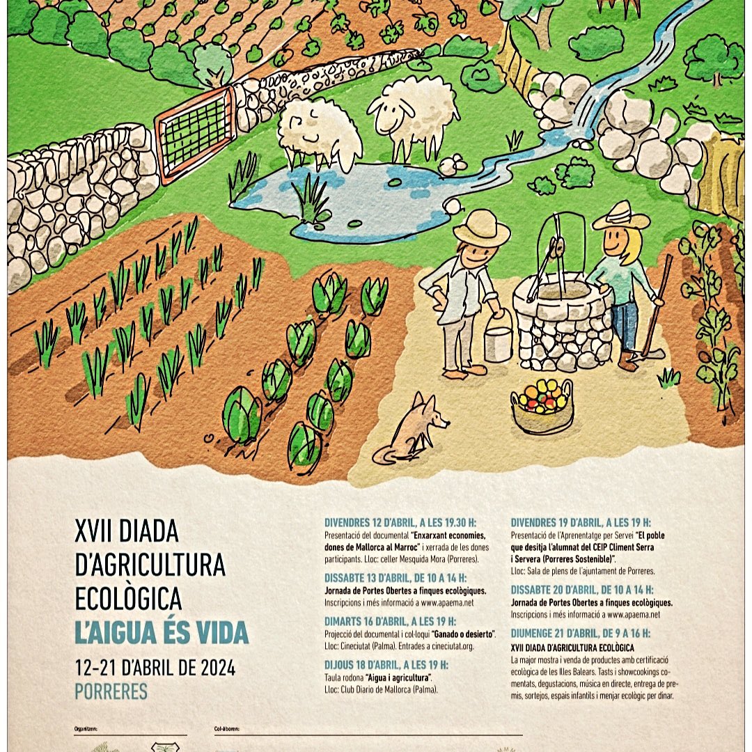 FlordeFiga's tweet photo. Dia 21 d’abril, ens veim a la Diada d’agricultura ecològica a Porreres. Apuntau la data. https://t.co/n4wWtYHvem