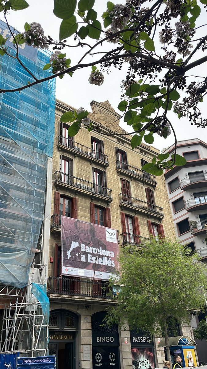 Casa València s’ha despertat així de bonica! Estellés batega ben fort al cor de Barcelona.❤️‍🔥 @casavalenciabcn #CentEstellés