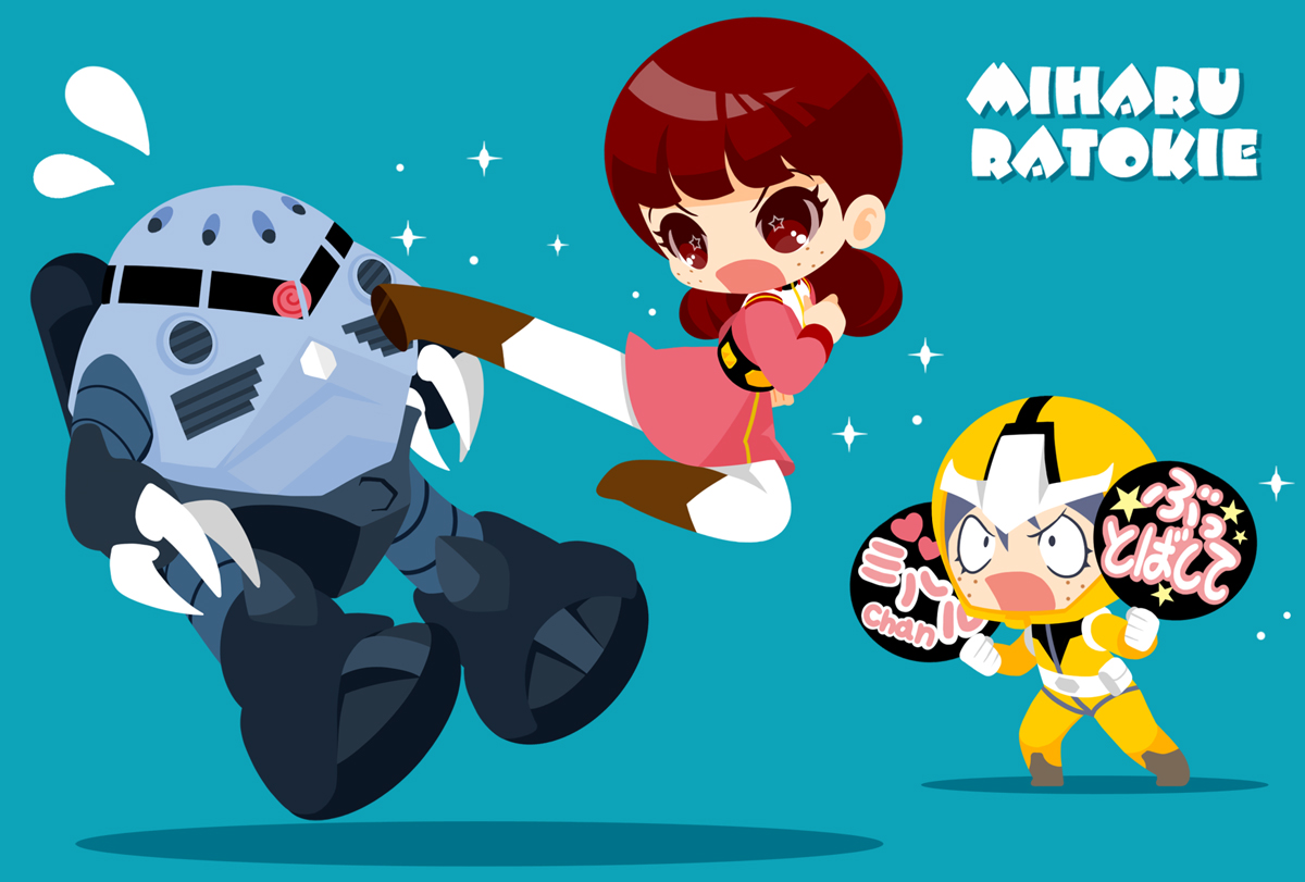 smkkkaorin's tweet image. ミハルキックを喰らえっ #機動戦士ガンダム