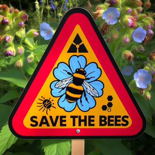 🌎 Honor Mother Earth for #EarthDay2024 🌎 🚜 Bees pollinate 90% of plants, our green lung, from which the blue depends 100%, of course. 🐝Population🔻80% in only 3 decades, because of human activities, due to multiple causes, but far from others, the #neonicotinoids are the