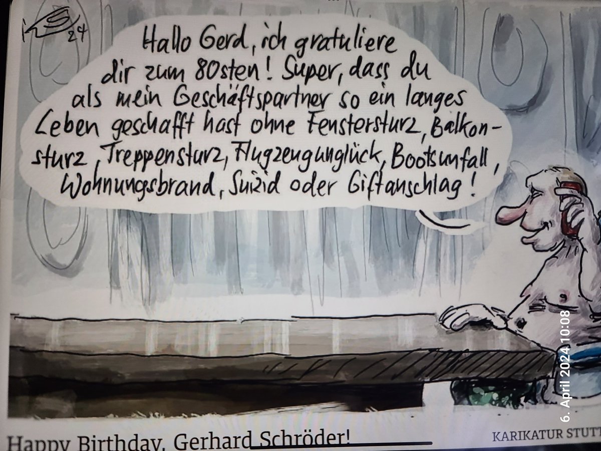 #HappyBirthday #GerhardSchroeder