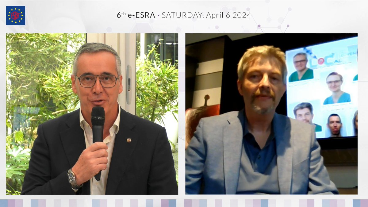 📺 TV Studio 2 | 10:00-10:20am CET #eESRA2024 📍 Difficult shoulder surgery 👥 Chaired by Luis VALDES, with @Steve_Coppens esra.e-congres.com