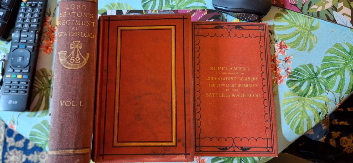 PortsmouthNapo1's tweet photo. This mornings delivery, a 3 volume set vols 1&2 plus the supplement to Rev Leeke's History of Lord Seaton's Regiment (The 52nd ) at the Battle of Waterloo. #leeke #Waterloo #fiftysecondlightinfantry #lordseaton #colborne #wellington https://t.co/TrQYik9Ynv
