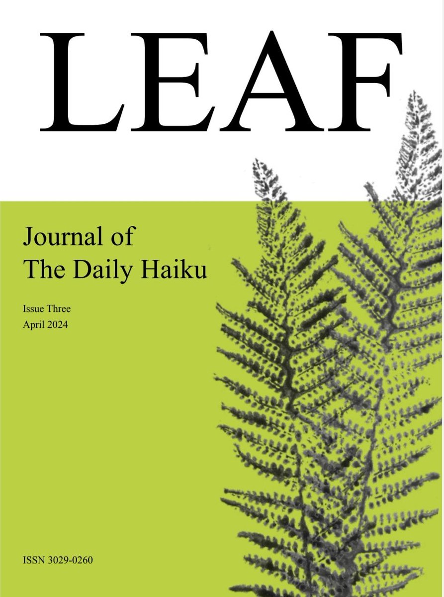 BIPASHADE1's tweet image. Glad that two of my haiku have found a home in Leaf . Millions of thanks to the editor for this selection.