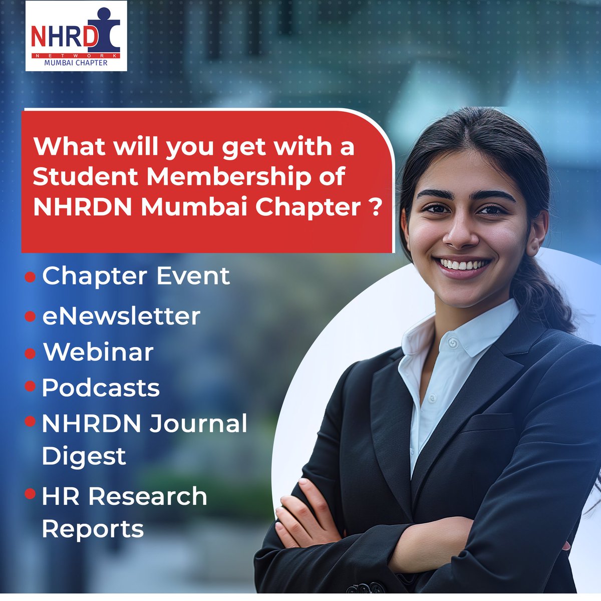 Join NHRDN Mumbai Chapter and unlock these benefits 🤝 #NHRDN #Networking #NHRDNMumbai #HRHeroes #HumanResource #HRDepartment #HRCommunity