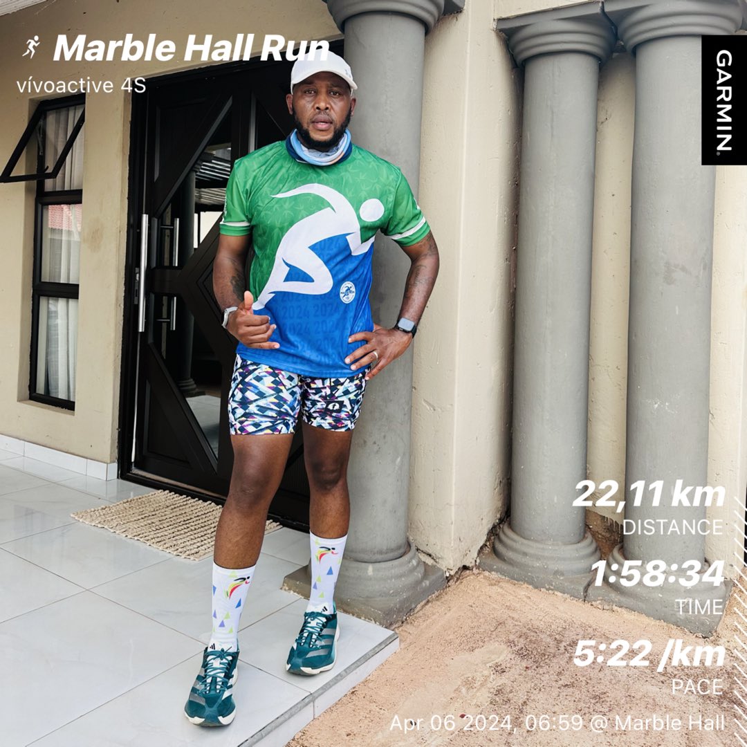 Consistency is key, Wooza Green Mamba. Solo Saturday LSD @MzansiAc #90Dayswithoutsugar #Ashinthwela #FetchYourBody2024 #IPaintedMyRun #KeepPushing #KisssMadoloGang #NeverGiveUp #RunningWithSoleAC #TrapNLos #UntilWeRunAgain #ZamaLeBus #ThebaRefete