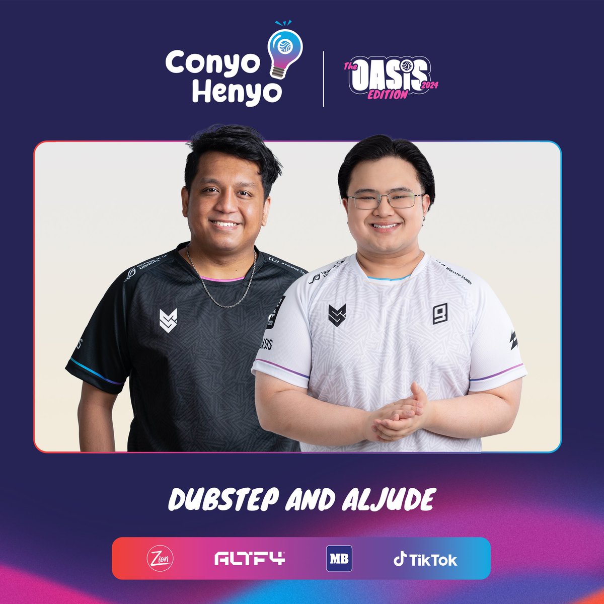 Bro this next is one is cracked and stacked fr fr This next duo doesn’t need further introduction. Let’s welcome, @DubstePw0w and @aljudegarcia! Watch them make hula some words in Conyo Henyo tomorrow at 6PM! #ConyoHenyo #SinceDayOne