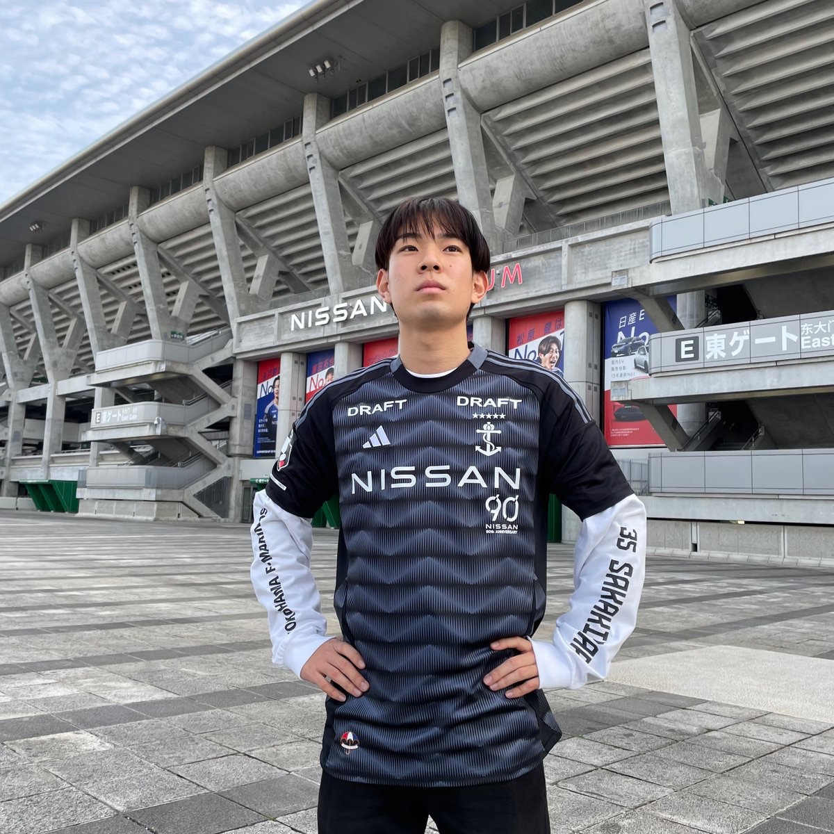 【L】old adidas長袖シャツ　トレフォイルロゴ　トリコロール　マリノス アディダス adidasトリコロールカラーロングTシャツ ロンT 長袖Tシャツ