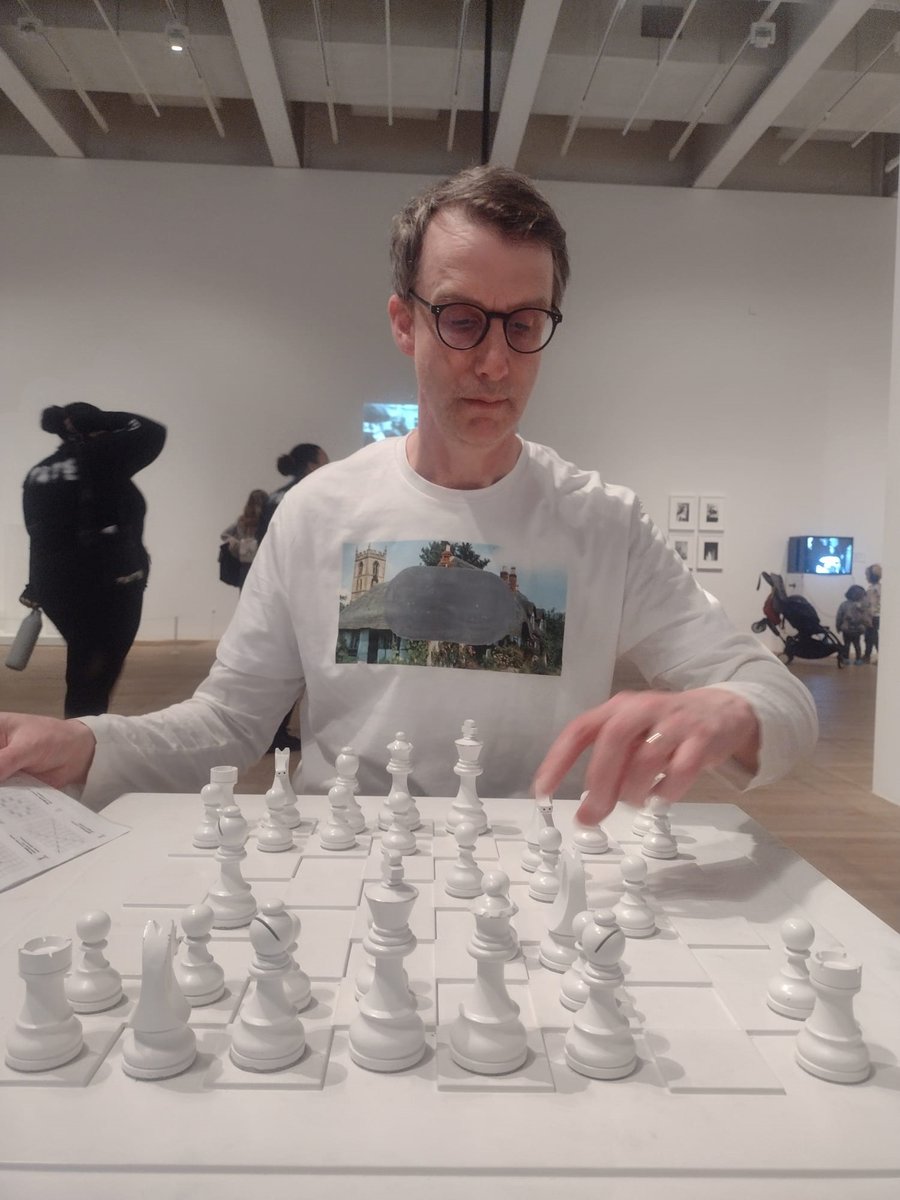 Final day of the Translocation and Dislocation exhibition, art in unusual places. Today Nick Roberts' artwork on a t-shirt, words by <a href="/EdArantus/">Ed Arantus</a>, backdrop by @YokoOno Read more here collectconnect.blogspot.com/2024/04/welcom… Thanks to everyone who has exhibited, written and supported us. #publicart