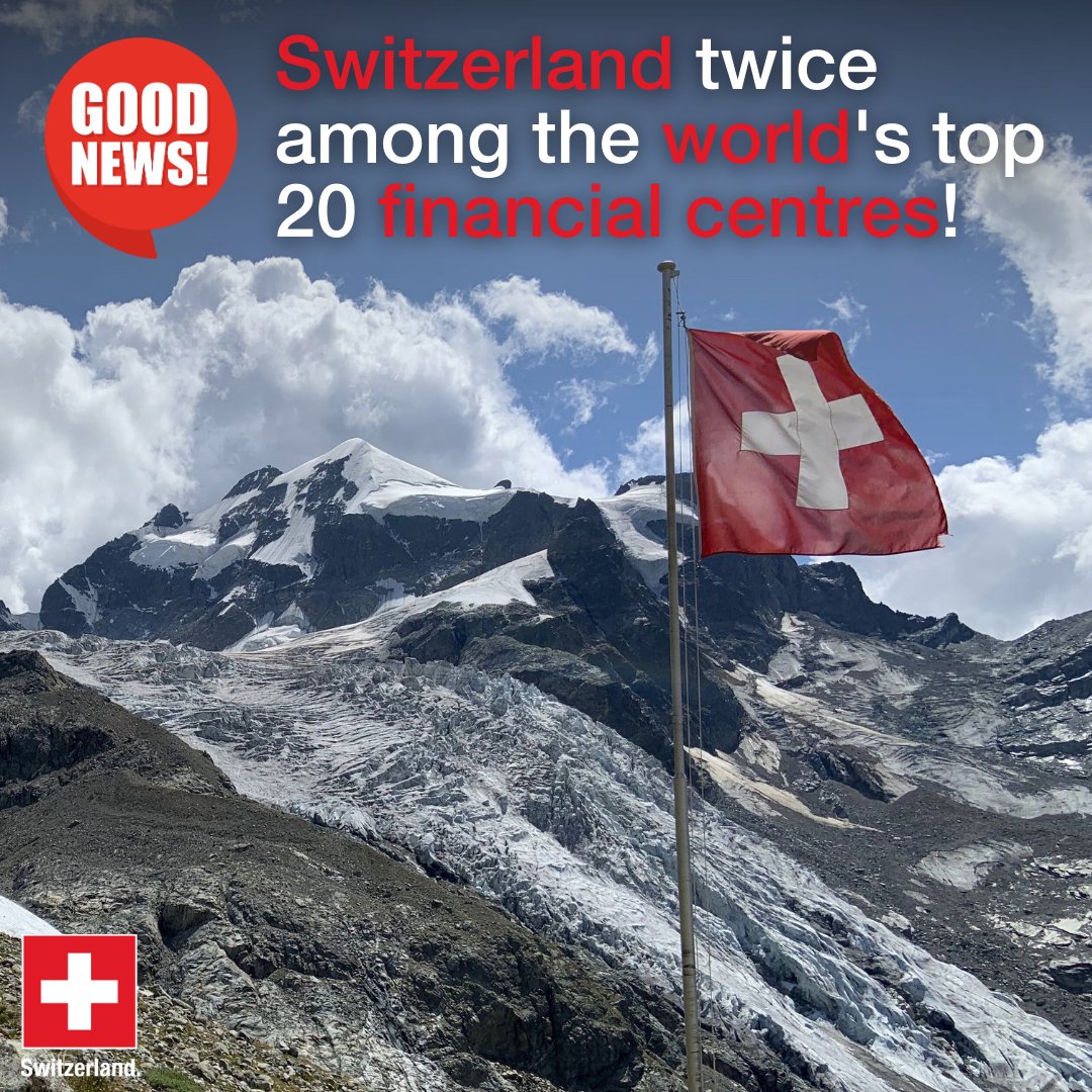 #Switzerland is the second most important financial centre in #Europe, with two cities in the Global Financial Centres Index Top 20: #Geneva and #Zurich 🇨🇭 Read more 👉 bit.ly/3TKDV9r