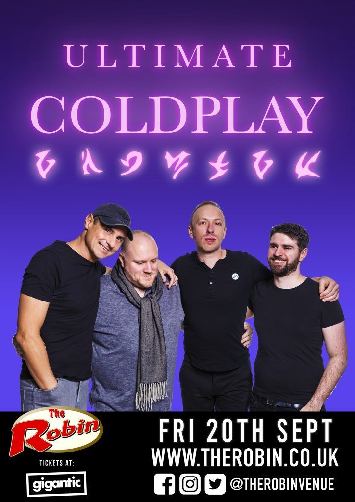 Ultimate Coldplay make their return to The Robin Friday 20th September!! Ultimate Coldplay are the only Coldplay tribute featuring a true look-a-like Chris Martin, who plays piano and guitar like Chris, sings like Chris and even dances like him! 🎟 - buff.ly/3TGX6B3