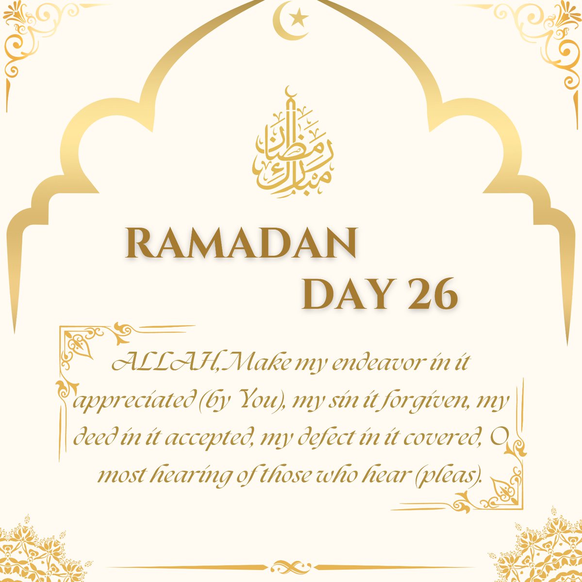 'Ramadan Day 26: Embracing the journey of self-reflection, growth, and spiritual renewal.
#RamadanDay26 
#Ramadan 
#Ramadan_day_26 
#RamadanEkstraSeru