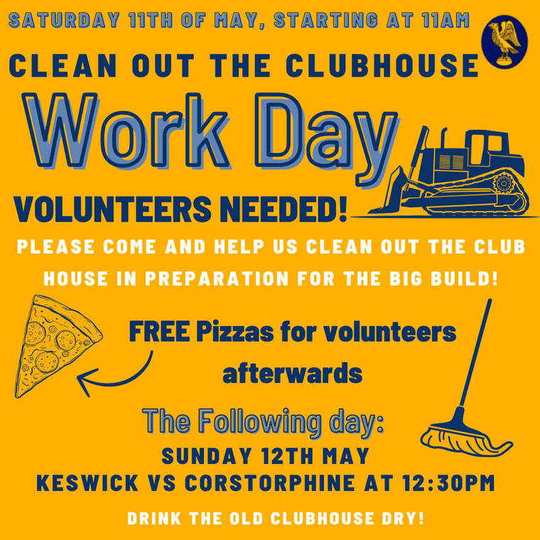 Help us clean out the clubhouse ready for THE BIG BUILD! #Pitchero keswickrugby.com/news/help-us-c…