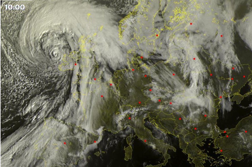 Een depressie ten westen van Ierland is de aanzuigpomp voor hele warme lucht vanuit Noord-Afrika #lentekriebels