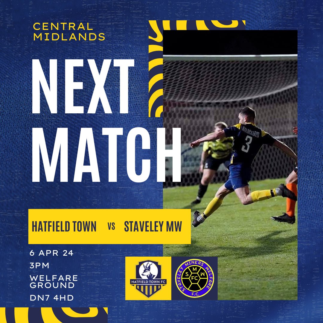 MATCHDAY! We’re back in action at home again today as we face Staveley! 🔵🌕