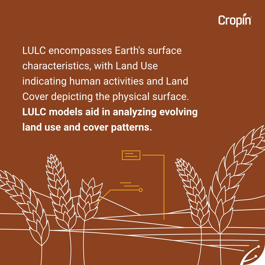T1/T2
Land use looks at modifications in the land arising out of 
human activities such as agri. and much more. Land cover points to the physical surface, like 
vegetation, water bodies, or bare soil, reflects 
changes with alterations in these features.
#LULC #LandUse #LandCover