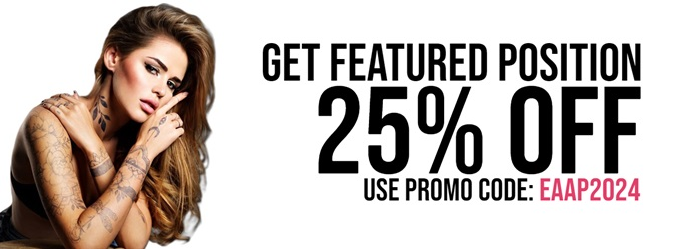 🌟April Special Offer🌟 🎉 Don't Miss Out: Unlock a 2⃣5⃣% Discount! 🎊Use Promo Code:👉EAAP2024 at Checkout❣️ 👠Ready to Shine as an Elite Provider?✨ 💎1-Month Premium Ad - Now Only $27 🌸Choose your ad package: bit.ly/3Q6naTY 🌸Banner ads: bit.ly/3icXWqq