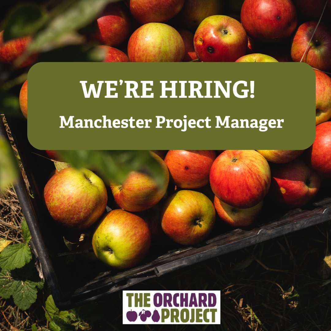 🍏 Job alert! 🍎 We're looking for a Project Manager who is passionate about community orchards to join our team in #Manchester. Benefits include flexible working, 25 days A/L pro rata, training support & wellbeing allowance: bit.ly/3TKMP79 ⏰ Deadline: 5 May 2024.