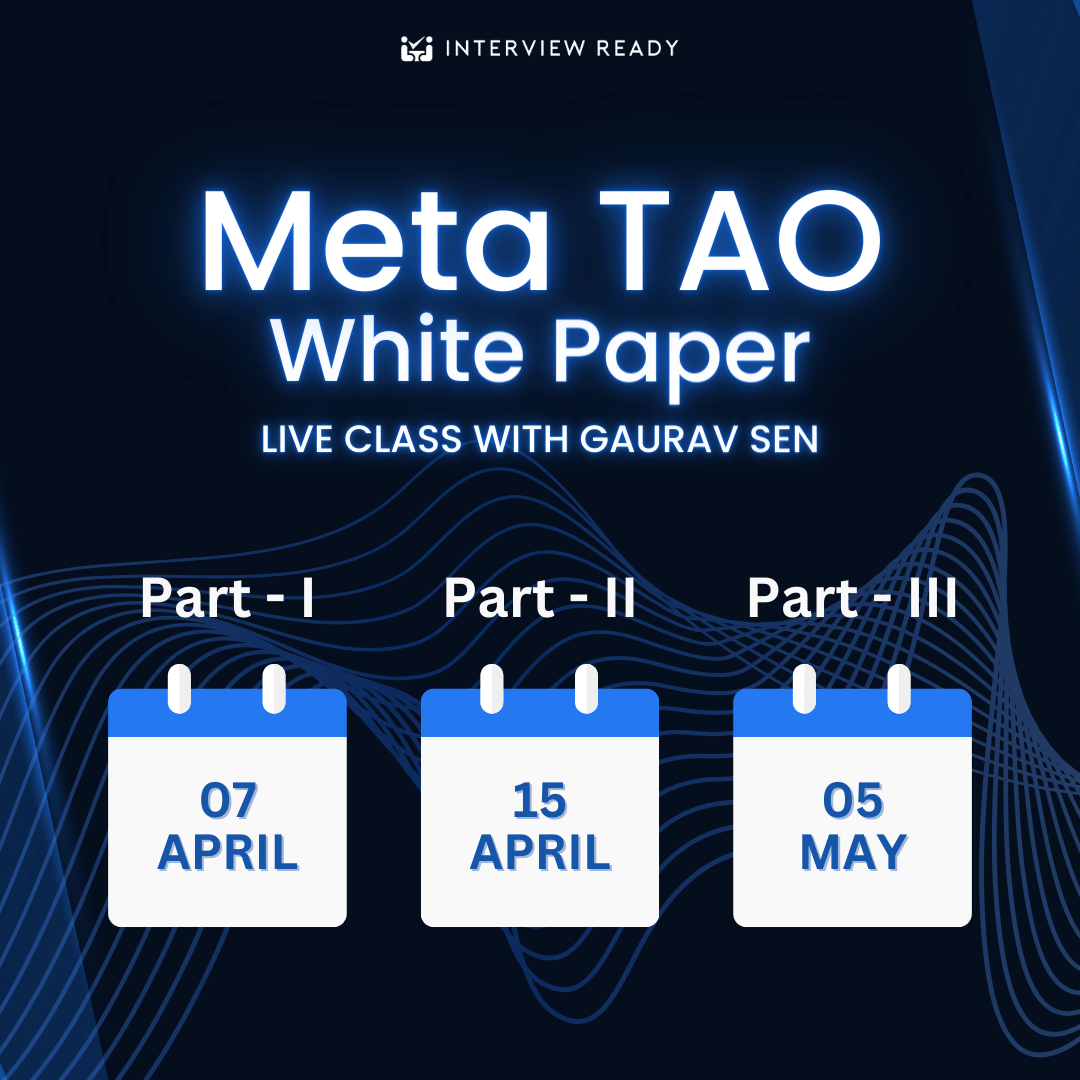 We will be deep-diving into Facebook's Graph database tomorrow (called TAO) at InterviewReady.

It's an in-memory database built with enormous engineering effort. @fb_engineering has published a whitepaper regarding it.

See you there!

#SoftwareEngineering #Whitepapers…