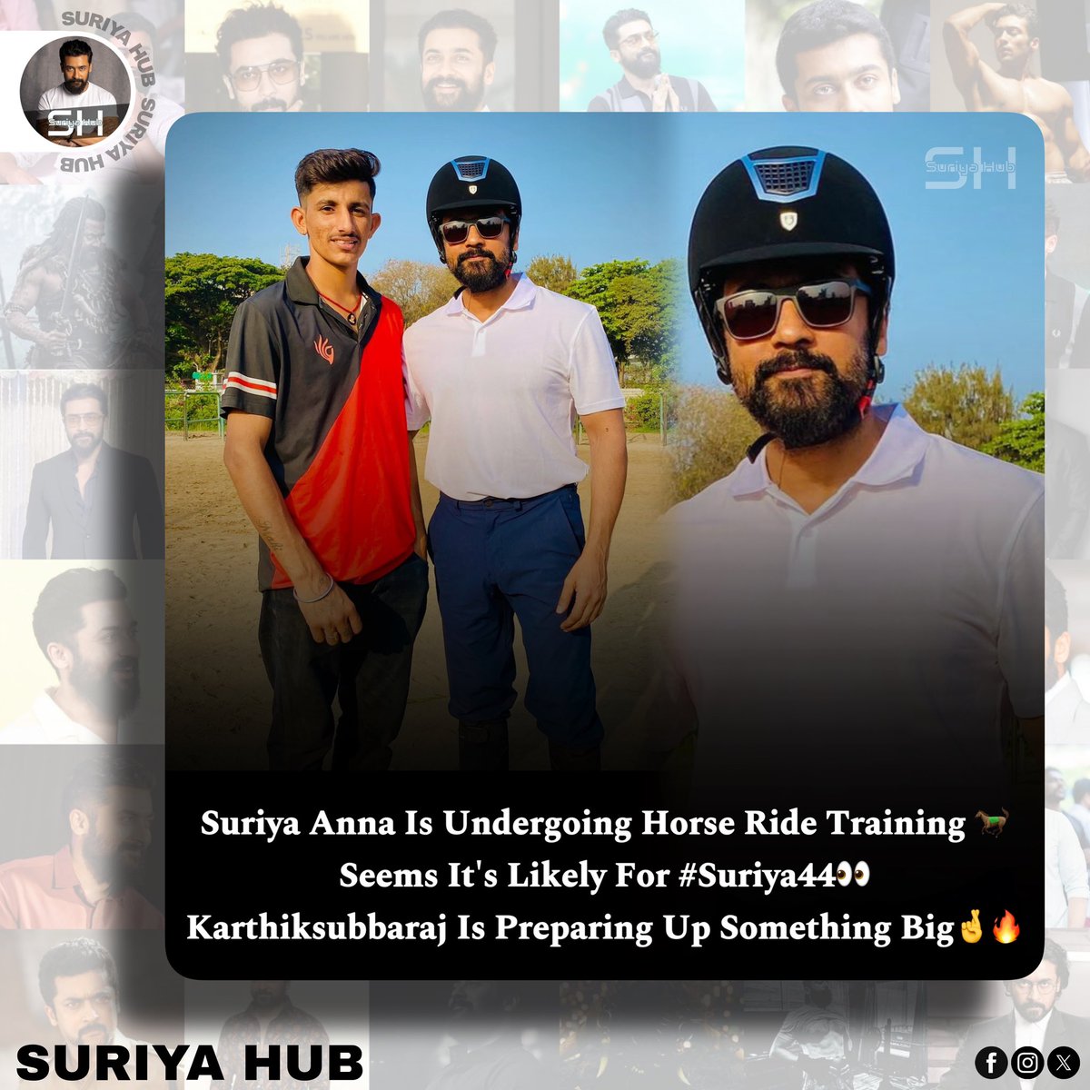 #Suriya is undergoing Horse ride training 🐎
Seems it's likely for #Suriya44👀
Karthiksubbaraj is preparing up something big🤞🔥
.
@Suriya_offl | @rajsekarpandian | #Kanguva | #Suriya43