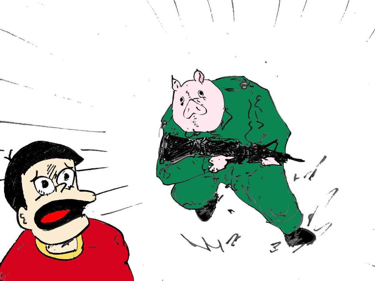 VegaVavaVenom's tweet photo. ブタゲリラ https://t.co/TNpFrjZGHh