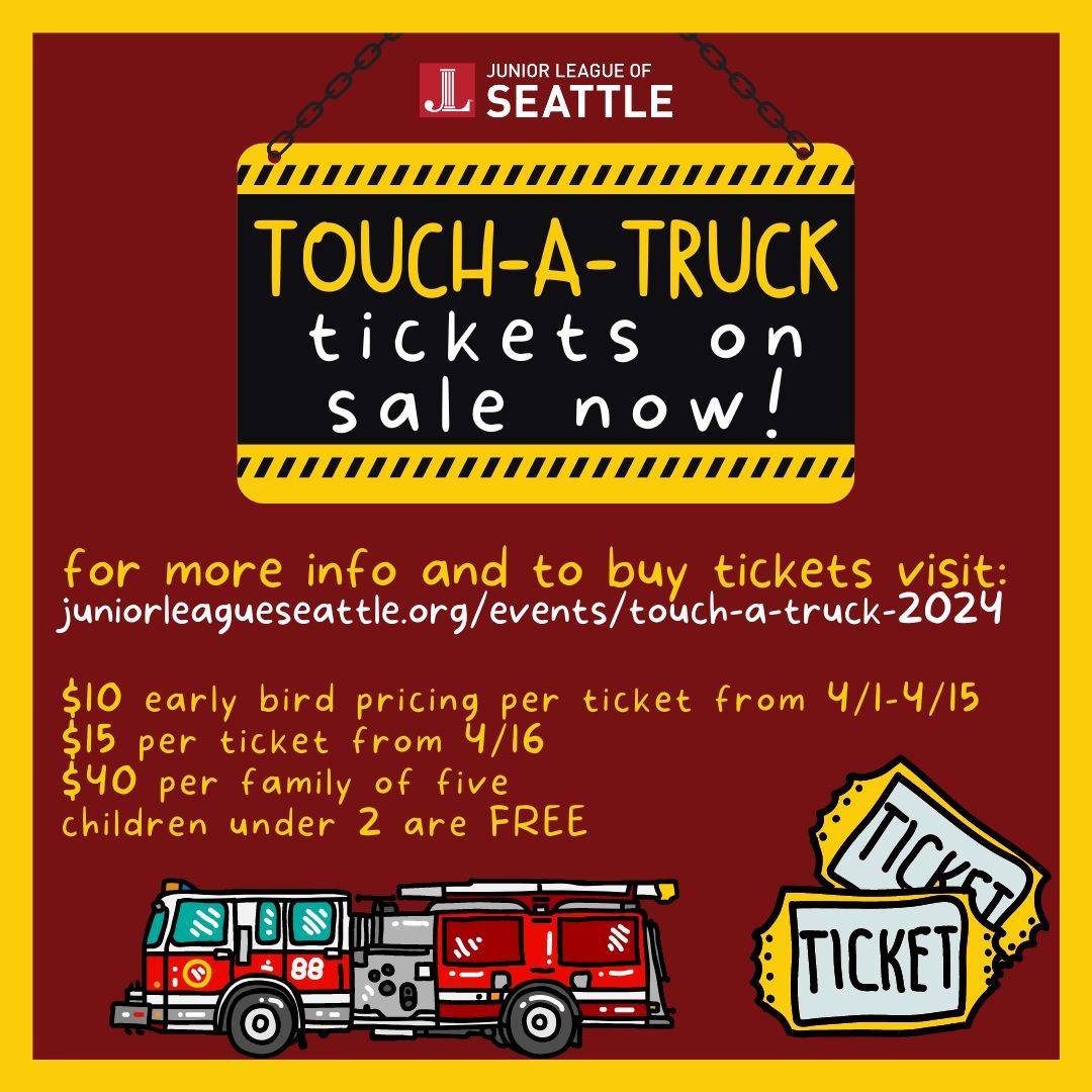 JrLeagueSeattle's tweet photo. Join the Junior League of Seattle at Touch-A-Truck, a community-wide event that provides children with the unique opportunity to explore vehicles of all types, all in one place! You can find tickets here: https://t.co/MQIxfpKL1n https://t.co/fwX8ftqgs7